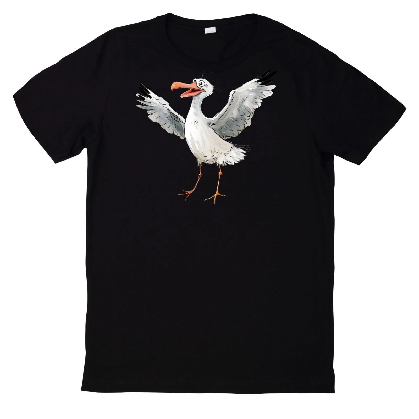 T-Shirt Lustiges Möwen Motiv XXXXL