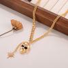 Skull necklace European and American personality hexagonal star accessories foreign trade hot-selling punk versatile pendant
