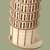 3D Wooden DIY Three-dimensional Pisa Leaning Tower Puzzle Adult Unzip Assembling Holiday Gift Decoration Model