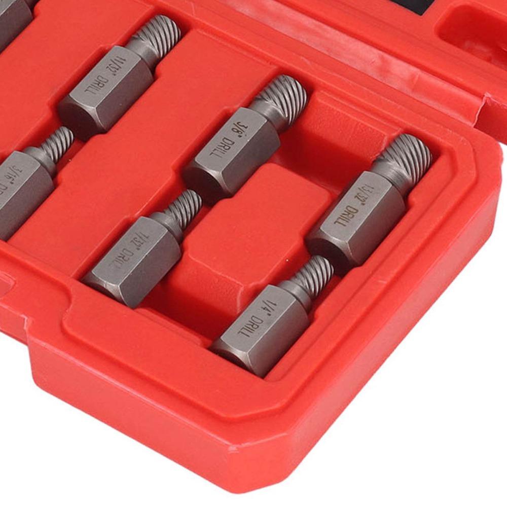 10pcs Multi Spline Broken Screw Removal Tool Bolt Extraction Tool  For Stripped Screws