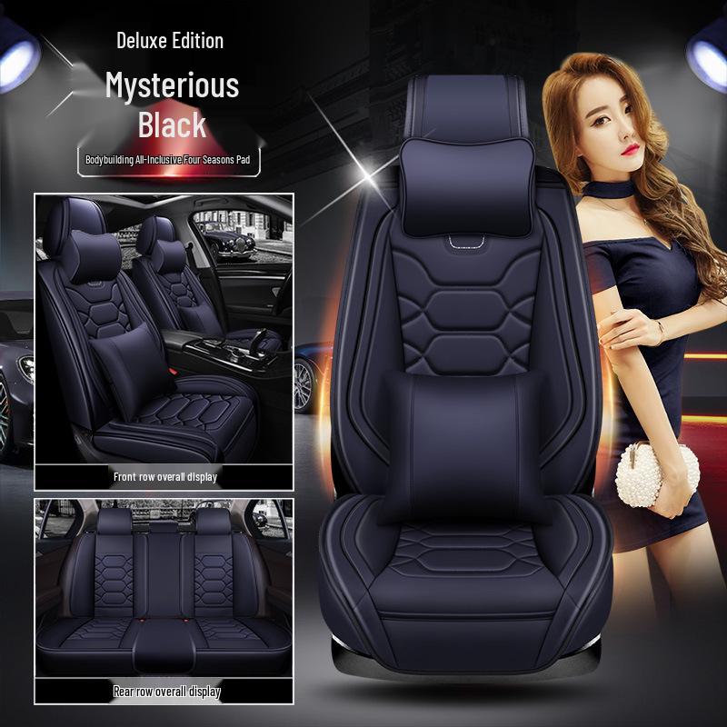 XDD Full Leather 9D Bodybuilding Car Seat Cushion - All-Season Sports Cover