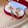 Handmade European & American Christmas Tree Earrings - Festive Holiday Jewelry Gift