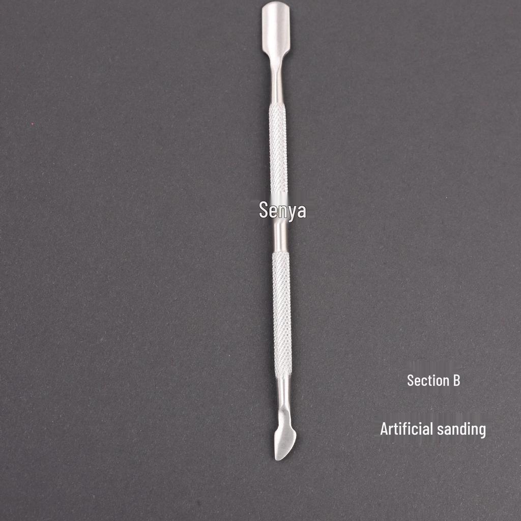 "9005 Edelstahl Nagelhautschieber & Entferner Set - Maniküre Werkzeuge für abgestorbene Haut & Nägel"