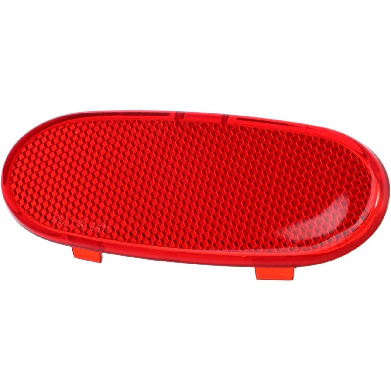 Front Door Panel Reflector Light Cover for Dodge for Ram 1500 2002-2008 5179299AA Red Replacement