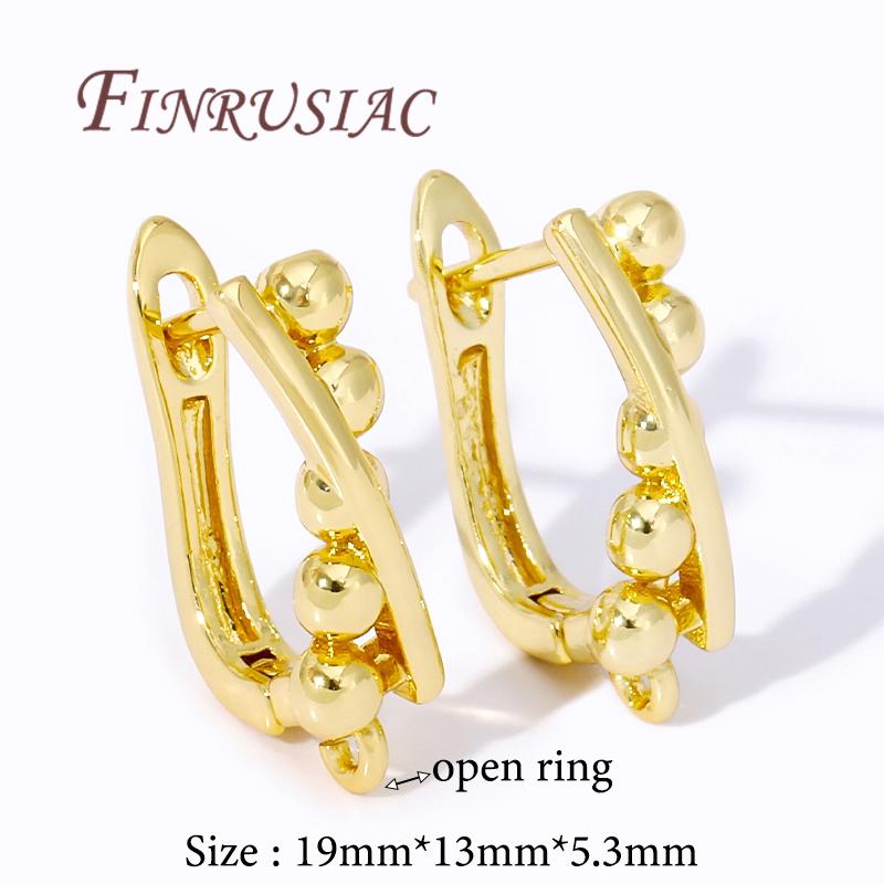Multi Styles 18K Gold Plated Earwires Fasteners Earring Hooks Clasps Accessories For DIY Women's Anti-Allergy Earrings Making