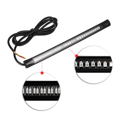 Motosiklet Işık Çubuğu Evrensel IP68 Su Geçirmez Çift Renkli 48 LED SMD Motosiklet Arka Sinyal Lambası Racer için