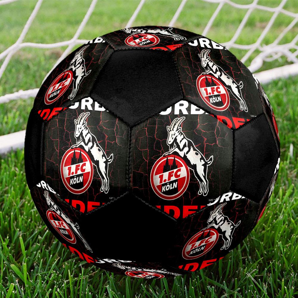 1PC logo FC KÖLN taglia 5 pallone da calcio PrahaPallone da Calcio Indoor Colorato Per Tutte le Età Cucito a Macchina PVC Pronto per la Competizione Resistente Alto Rimbalzo