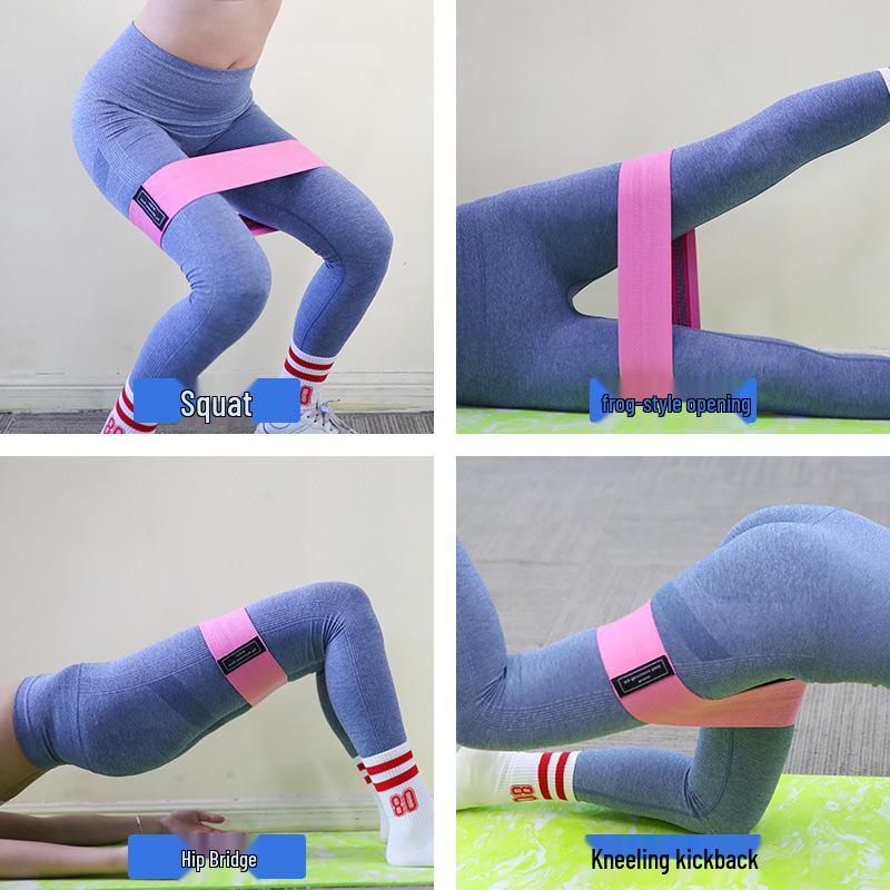 Non-Slip Latex Silk Resistance Band for Yoga, Stretching, and Glute Workouts