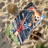 Anime Soccer Star Beach Towel Patterned Sunscreen And Windproof Suitable For Swimming Pool Camping Travel Blanket
