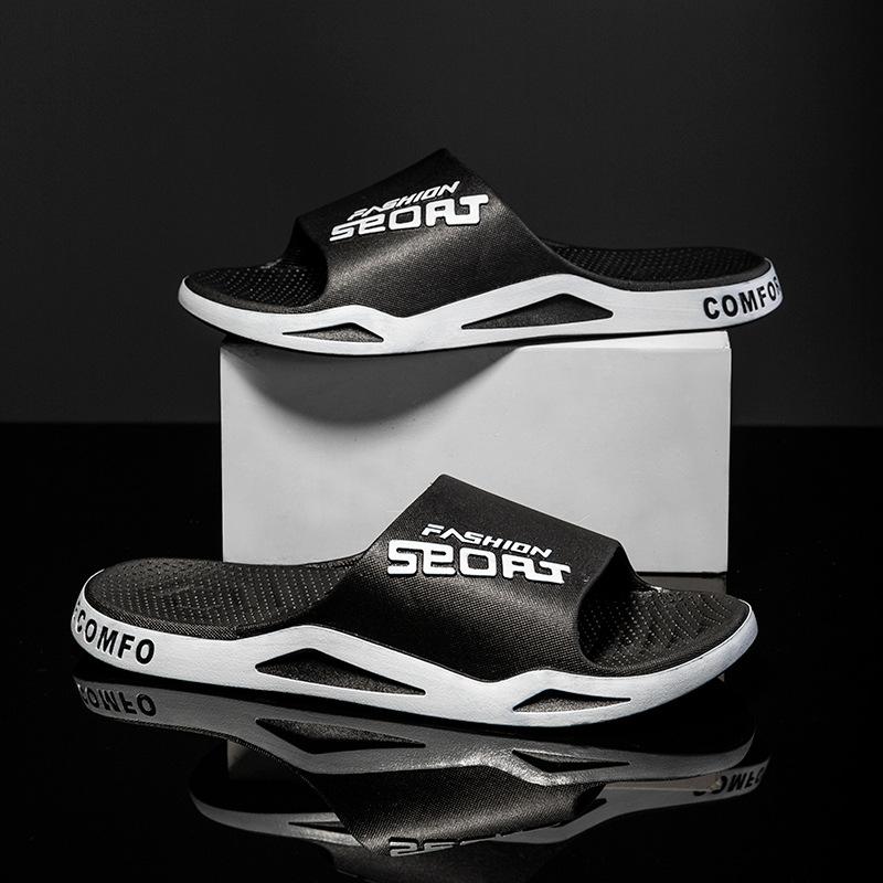 

Новые крутые тапочки мужские летние мягкие нескользящие домашние комнатные для отдыха ванные тапочки для пары женские 44/45