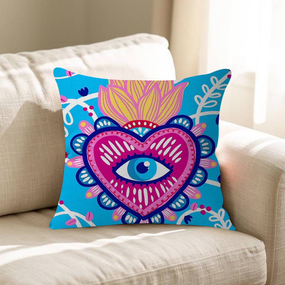 

Funny Lucky Evil Eye Personalized Picture Text Home Decorative Pillows Household Gifts 45x45cm 30x30 cm