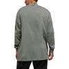 Y-3 Camiseta Unissex Manga Longa Gola Alta Ombro Caído Cor Sólida FW23 Tops Verde IP7705