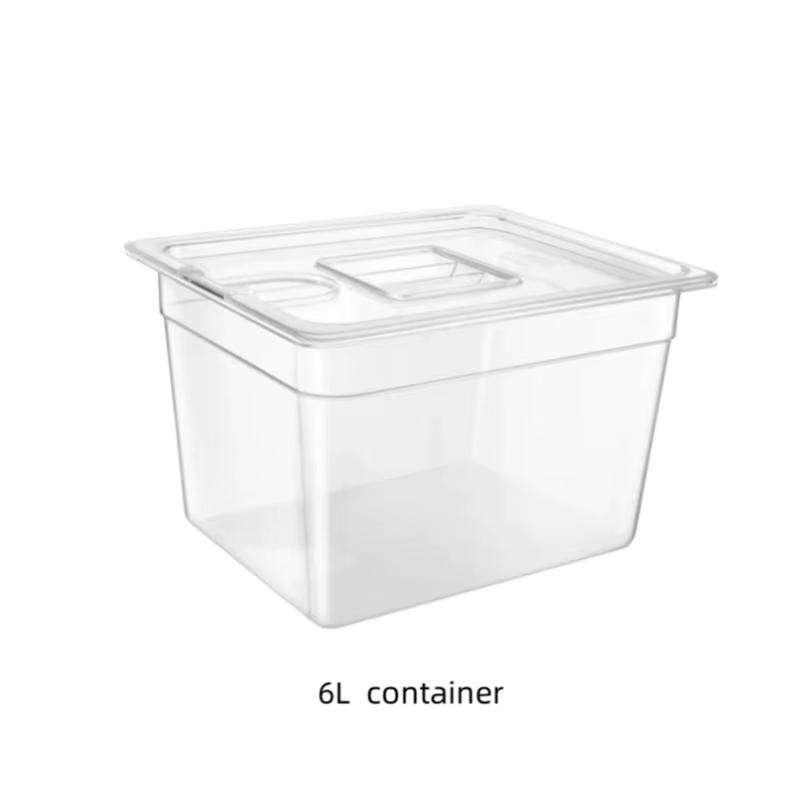 6L 11L Sous Vide Container BPA Free Food Grade PC Hard Plastic Multifunctional Slow Cooker Accessory Durable Easy To Clean