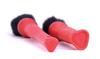 Detail Factory Tri-Grip Ultra Soft Detailing Brush, Long + Short, Interior, Exterior Comfortable Grip, Scratch-free Cleaning, Red