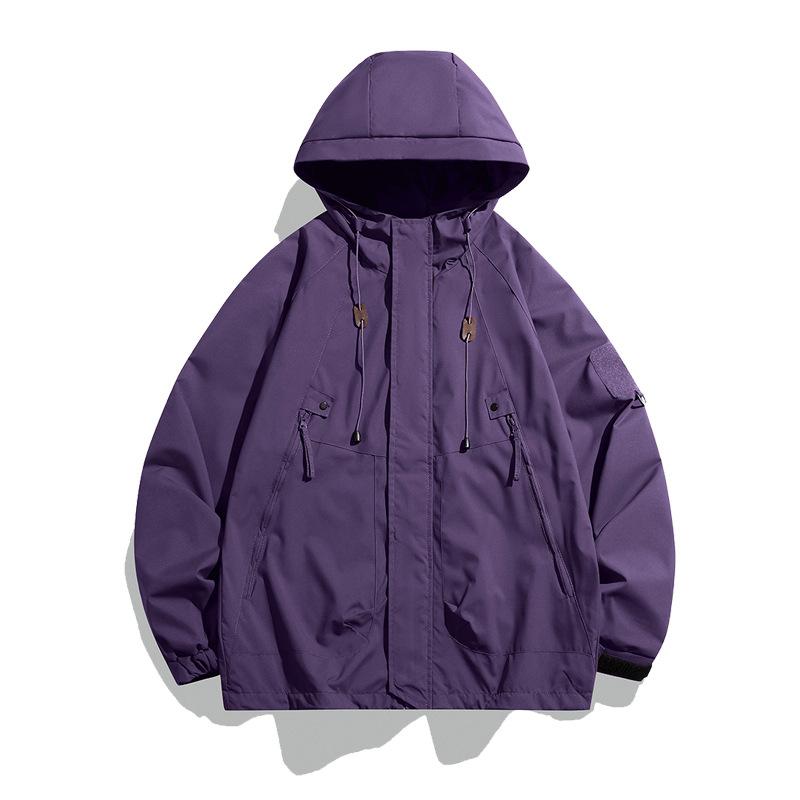 Spring and Autumn New Couples Functional Wind Windproof Rainproof Jacket American Tooling Men's Jacket Can Be Customized
