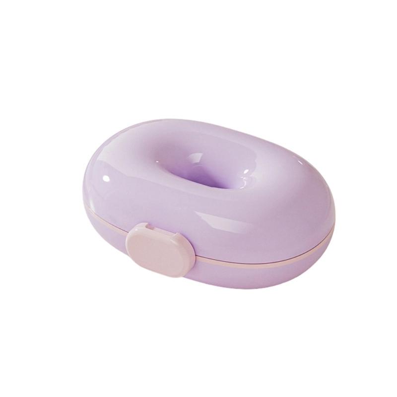 Travel Friendly Medicine Container 7 Day Pills Case Leakproof Portable Easy Open Sturdy Storage Box фиолетовый