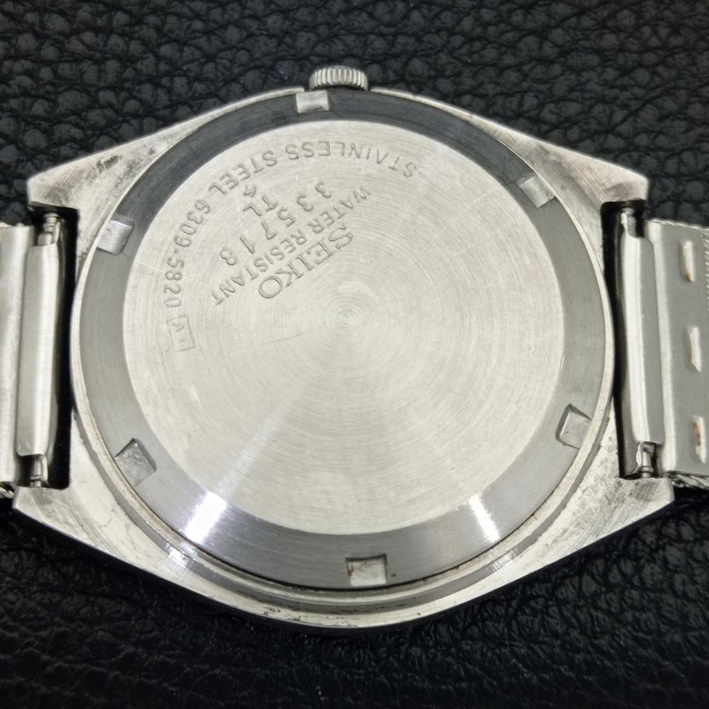 SEIKO 5 AUTOMATIC JAPAN 6309A MENS VINTAGE GREEN COLOR DIAL WATCH a702710-1 R210-a702710