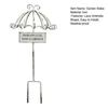 Vintage Lace Umbrella Garden Stake Weather-proof Metal Yard Art Flower Pot Bed Decoration