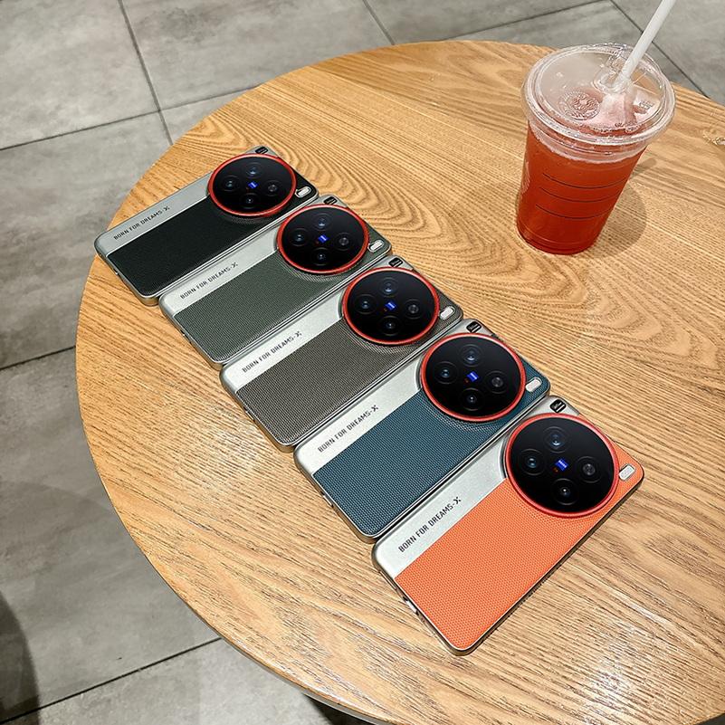 Inel Ridicat din Piele pe Spate pentru Obiectiv pentru a Proteja Carcasa Obiectivului Pentru VIVO X200 Pro X200 Pro Mini vivo x200 Subțire Husă de Protecție