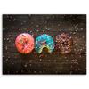Leinwanddruck, Farbige Donuts