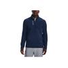 Under Armour Glow-In-The-Dark Letter Logo Print Half-Zip Pullover Sweatshirt Men Tops Dark-Blue 1373409-408