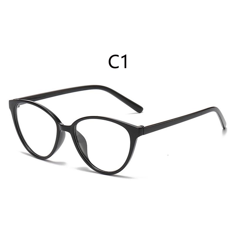

Photochromism Simple Cat Eye Glasses Women Men Minimalist Eyewear Daily Leisure Female Male Blue Light Blocking Glasses
