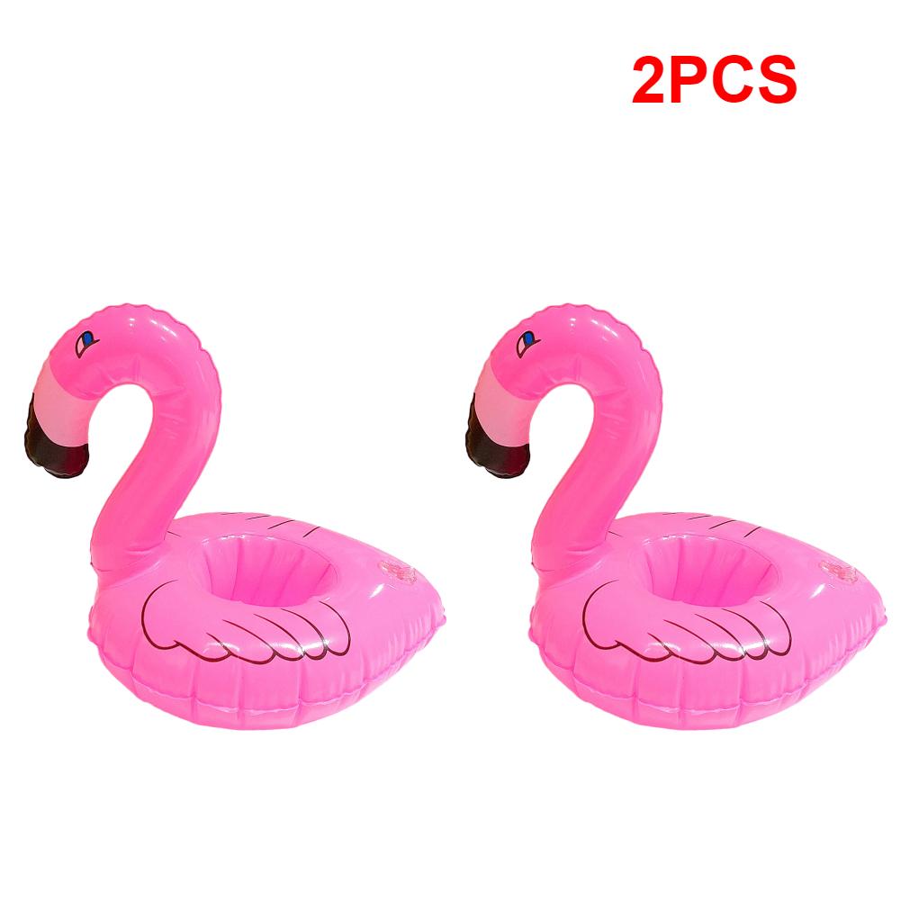 1-5 pièces Porte-gobelet Gonflable Flamant Porte-boissons Flotteur Piscine Jouet Piscine Baignade Décoration Fête Sous-verres Piscine Acce