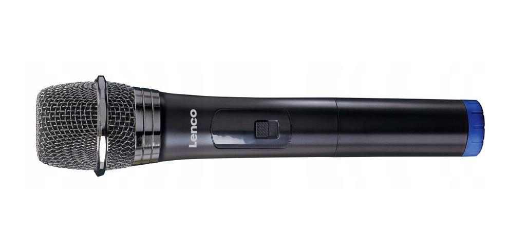 Lenco MCW-020BK - zestaw 2 dynamicznych mikrofonów bezprzewodowych, Lenco