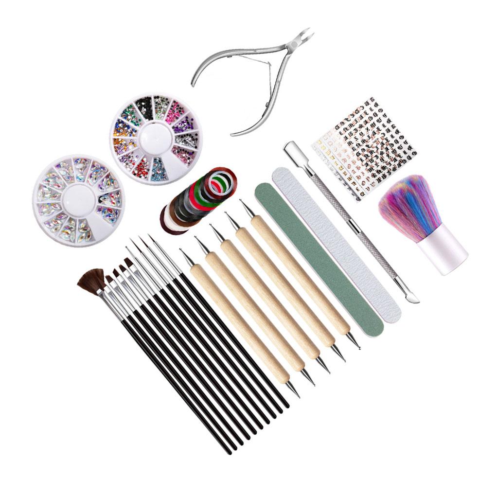 DIY Manicure Tool Set Art Kit for Beginners Portable Polishing Manicure