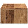 Dual Monitor Stand with Drawers Rustic Wood Look 50 X 27 X 15 Cm