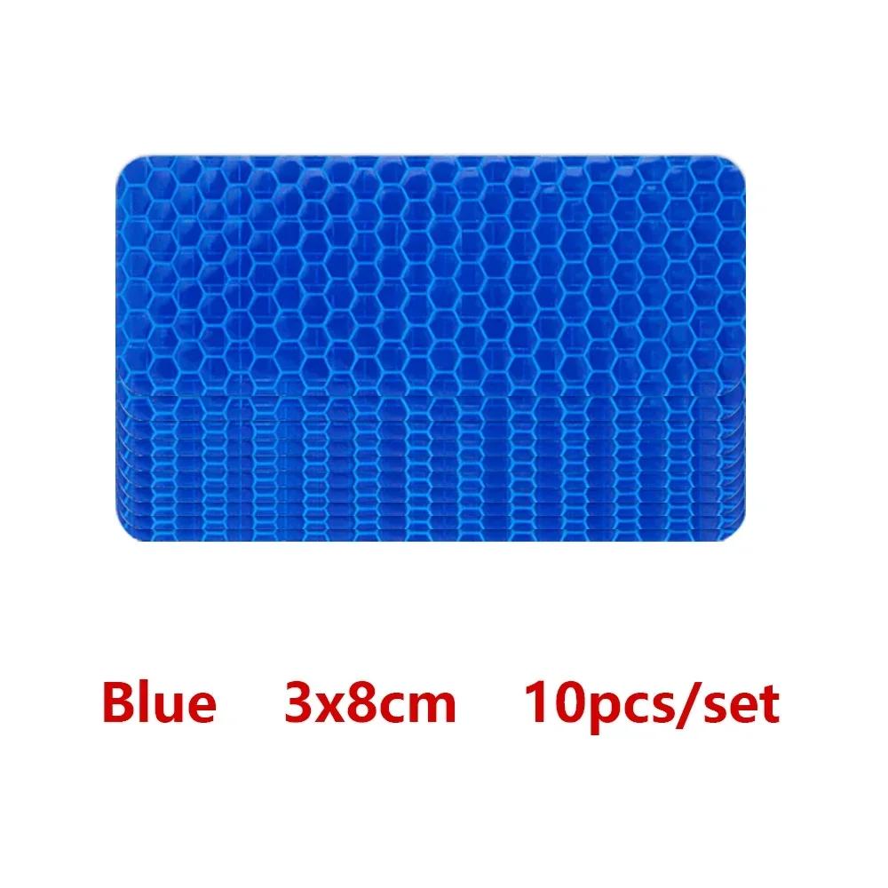 3*8cm Car Bumper Reflective Stickers Reflective Warning Strip Tape Secure Reflector Stickers Decals Safety Warning Tape 10pcs