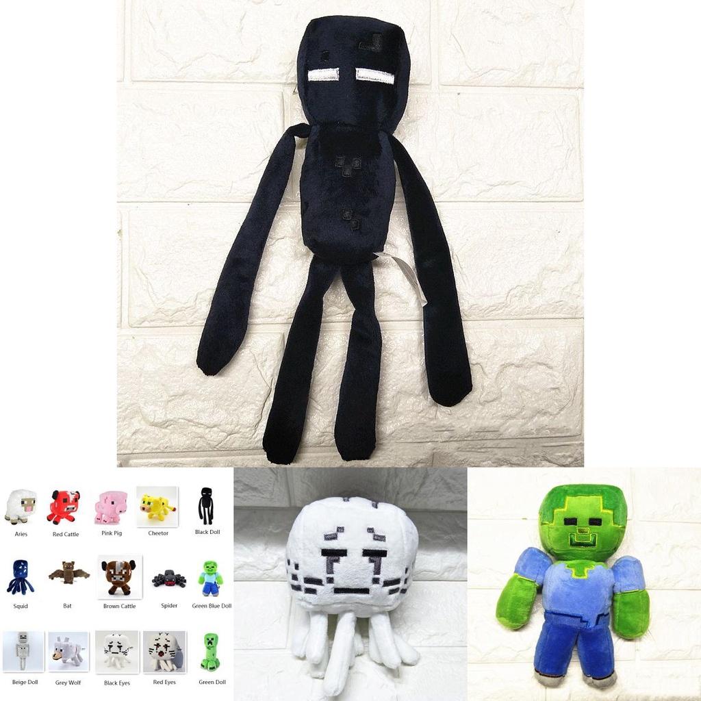 Adorable Minecraft Plush Toys Soft And Cuddly Creeper Enderman Wolf Stuffed Gift For Kids