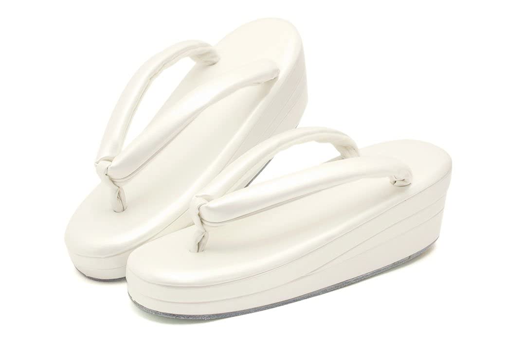 

Zori Pearl Japanese Visiting Plain zg2685ad Размер M [SOUBIEN] Женские сандалии, Белый, Белый, Однотонный, Простые, Из Трех Частей, Обувь, Tomesode,