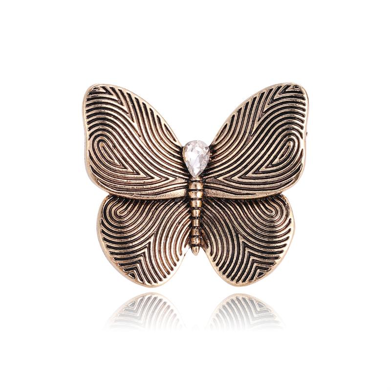 Vintage Metal Butterfly Brooches Pins For Women Clothing Coat Party Accessories Gifts
