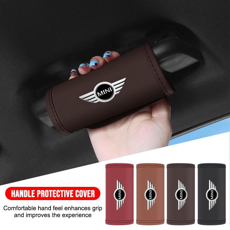 Car Interior Roof Handle Protection Cover Auto Door Pull Hand Brake Handle For BMW Mini Cooper F54 F55 F56 R56 R60 SONE Roadster Clubman Coupe