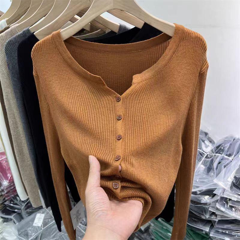 

Весенне-осенняя женская одежда новая тонкая мягкая восковая и тонкая с длинным рукавом вязаный солнцезащитный трикотаж и женский вязаный свитер One Size