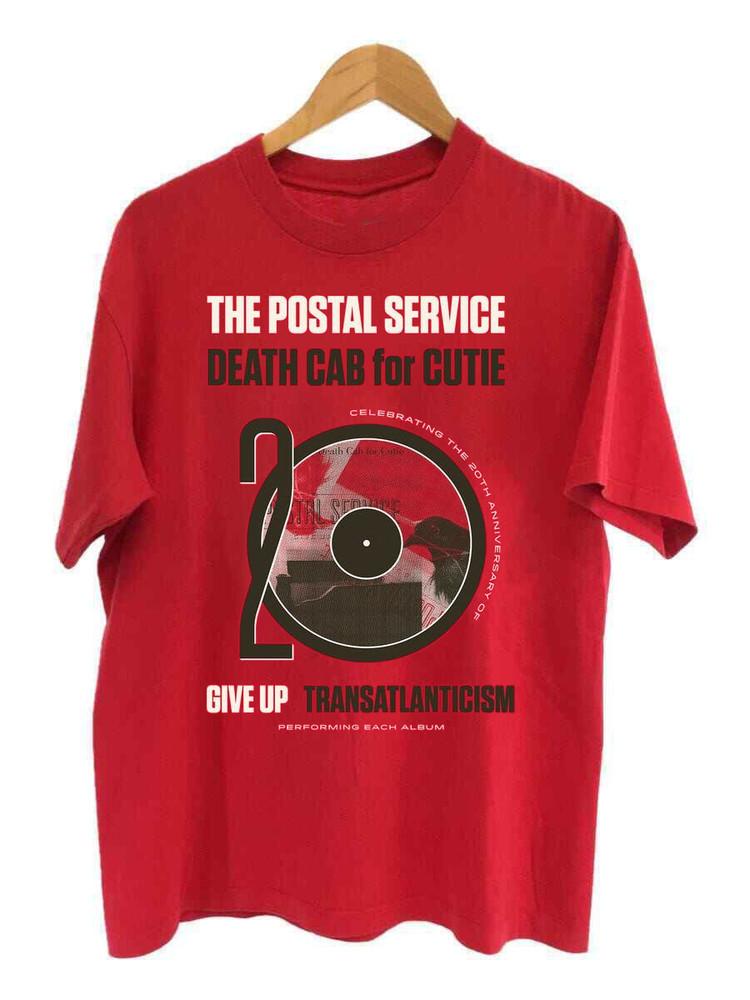 

The Postal Service and Death Cab for Cutie Red T Shirt Full Size S5XL KK411 Unisex T-Shirt S