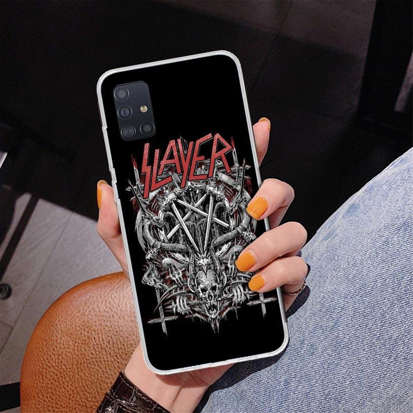 Slayer Heavy Metal Rock Band Phone Case For Samsung Galaxy A52 A32 A22 A12 A51 A31 A50S A30S A20S A10S Note 20 Ultra 10 Plus S10