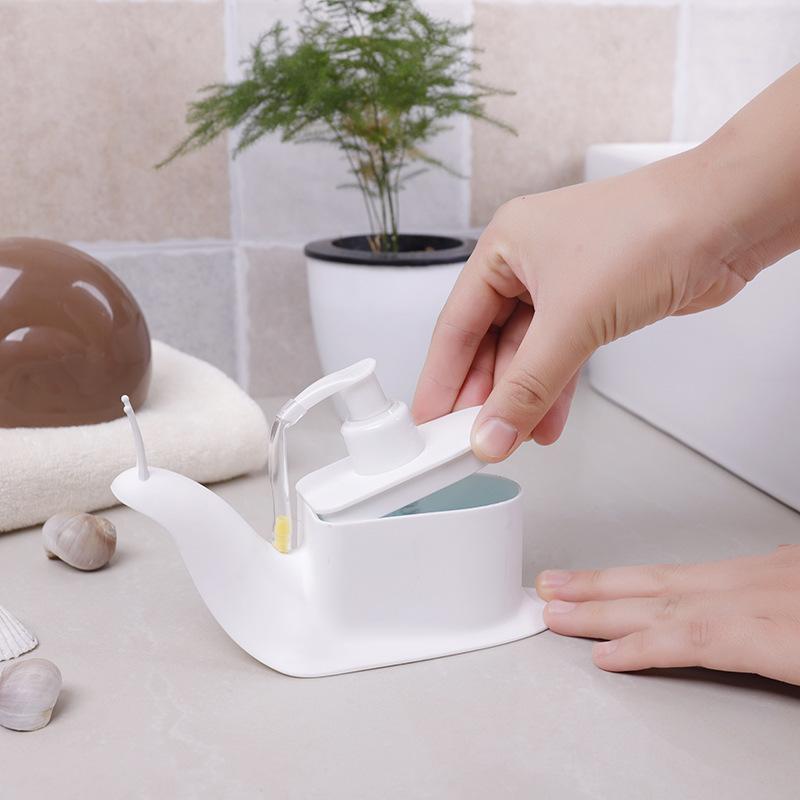 1pc Adorable Charming Snail Soap Dispenser: Travel-Sized Bathroom Accessory for Home or On-The-Go Use