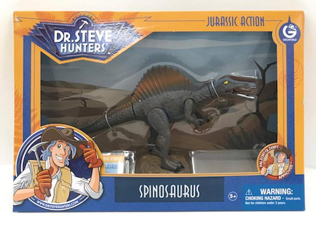 Geoworld Bewegliche Dinosaurierfigur, Spinosaurus, ca. 28 cm lang, CL1523K, Authentisch