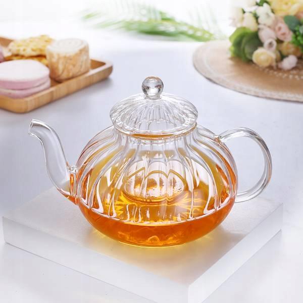 GLASS JUG TEA INFuser with Filter 1.2L for Water, Coffee, Hot