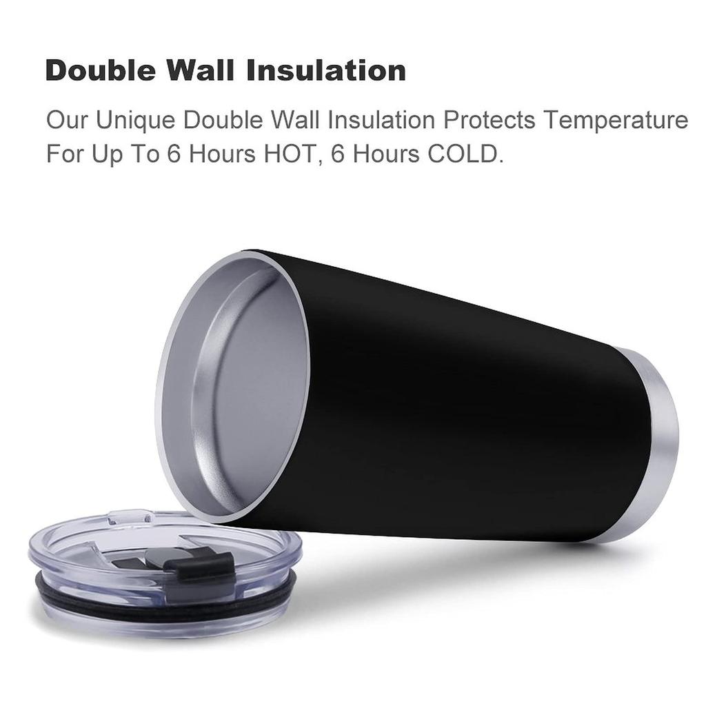 600ml Stainless Steel Coffee CupMug, Perfect for Convenience Stores, Tumblers, Cafe Mug, Portable Mug, with Lid, Keeps Hot or Cold, Vacuum Insulated,