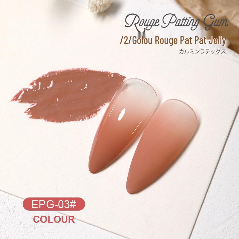 AS Rouge Pat Gel Nail Polish: High Saturation, Thick Gradient Blush Smudge Gel