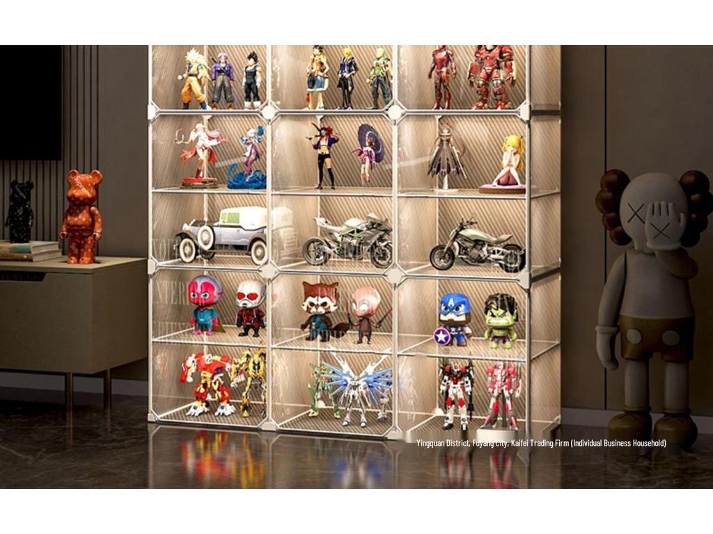 Lego Vitrine: Staubdichtes Transparentes Aufbewahrungsregal für Kleine Ornamente und Spielzeug