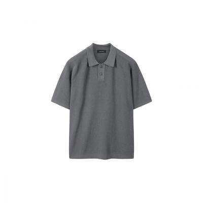 Gray Soft Half Color Sweater Cwwam25412gyx