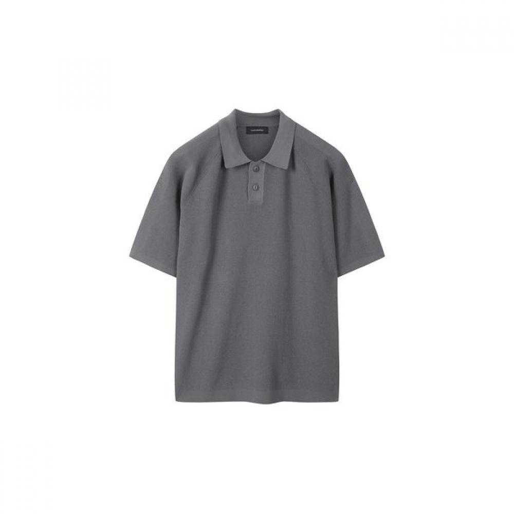 Customellow Half Collar Sweater Gray Cwwam25412gyx 100