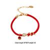 Chinese Zodiac Snake Red String Bracelet: Festive, Romantic, Ethnic Style Hand Ornament