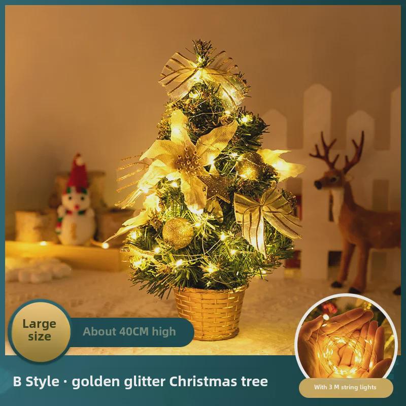 

Mini Encrypted Christmas Tree Set: 45CM Desktop Decorations