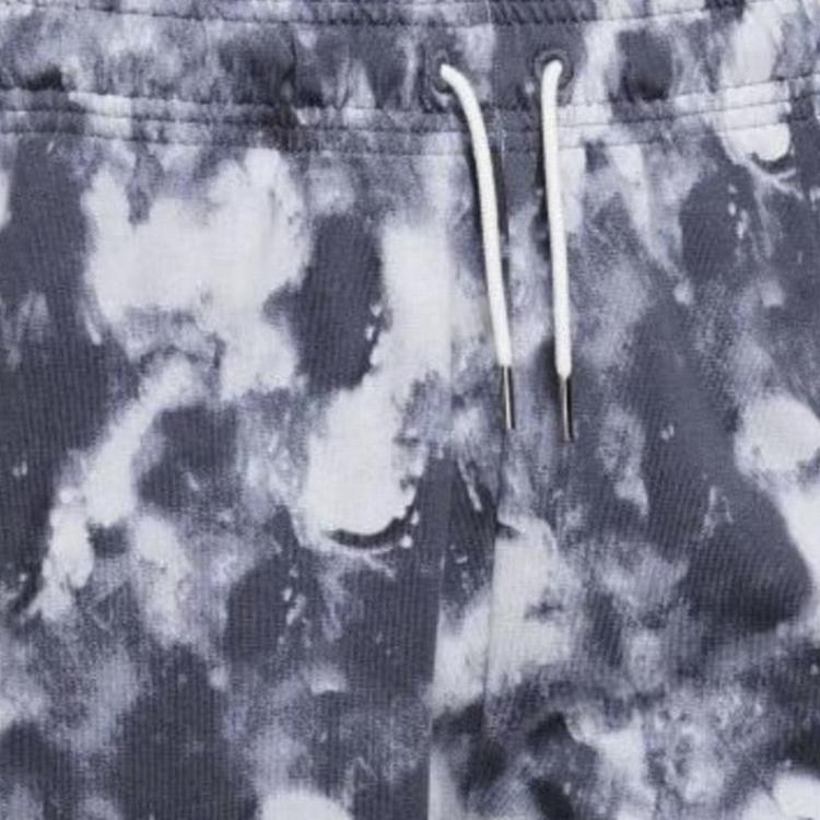 Nike Logo Embroidered Tie-Dye Printed Sports Shorts Women Shorts Black DV7923-015