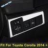 Matte Auto Styling Head Fog Light Lamp Switch Button Panel Cover Trim Fit For Toyota Corolla 2014 2015 2016 Interior Accessories